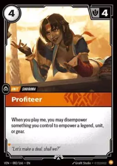 Profiteer - VEN-082-p - Promotional Cards - Riftbound card